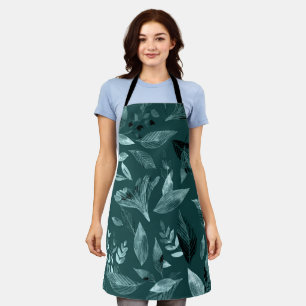 Waterverf gevallen bladeren 10 schort