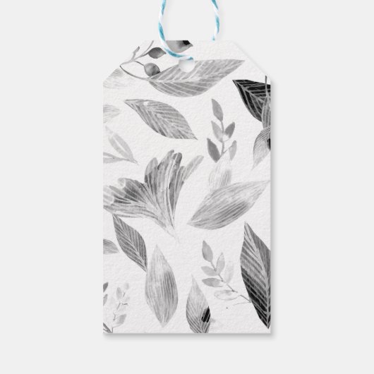 Waterverf gevallen bladeren 8 cadeaulabel (Achterkant)