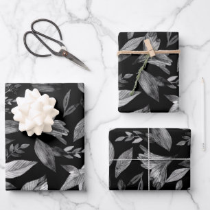 Waterverf gevallen bladeren 9 inpakpapier vel