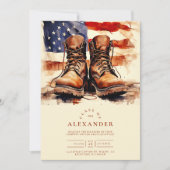 Waterverf gevechtsschoenen Patriottische Militaire Kaart (Voorkant)