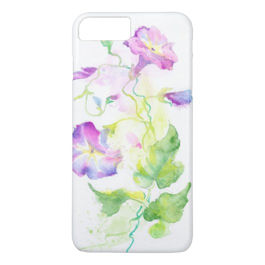 Waterverf, geverfd, convolvulus bloemen Case-Mate iPhone case (Achterkant)