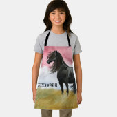 Waterverf geweldige paarden schort (Insitu)