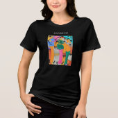 Waterverf, Geweldige Viering Joy Dance t- shirt (Voorkant)