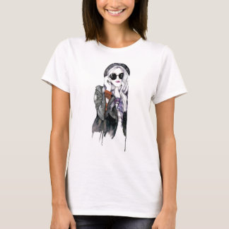 Waterverf Gezicht Make-up Artiest Branding Mode T-shirt