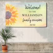 Waterverf Gezinshereniging Welkom Spandoek