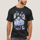 Waterverf Ghosts Seance Crystal Ball Halloween Ta T-shirt (Voorkant)