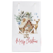 Waterverf Gingerbread House, Polar Beer & Reindee Klein Cadeauzakje (Voorkant)