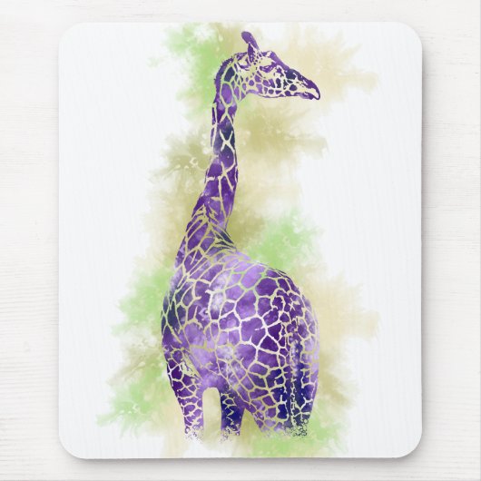 WATERVERF GIRAFFE 1 MUISMAT (Voorkant)