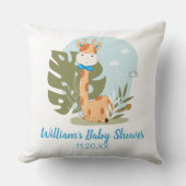 Waterverf Giraffe, Baby shower Safari Animals Kussen (Voorkant)