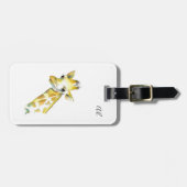 Waterverf Giraffe Bagagelabel (Voorkant horizontaal)