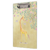 Waterverf Giraffe Butterflies en Blossom Klembord (Links)