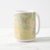 Waterverf Giraffe Butterflies en Blossom Koffiemok (Voorkant rechts)
