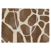Waterverf Giraffe Dierenprint Patroon Groot Cadeauzakje (Achterkant)