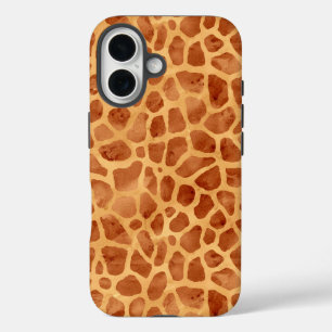 Waterverf Giraffe Print iPhone 16 Hoesje