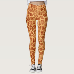 Waterverf Giraffe Print Leggings