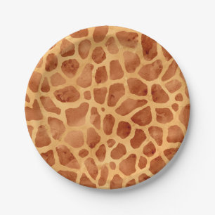 Waterverf Giraffe Print Papieren Bordje