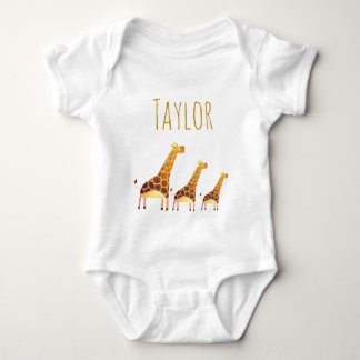Waterverf Giraffes Romper