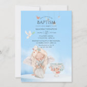 Waterverf Girl Angel Baptisme Kaart (Voorkant)