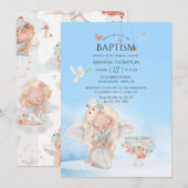Waterverf Girl Angel Baptisme Kaart (Voorkant / Achterkant)