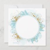 Waterverf Glitter Personalized Note Card Notitiekaartje (Voorkant)