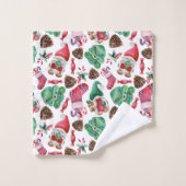 Waterverf Gnomes Bad Handdoek (Wasdoekje)