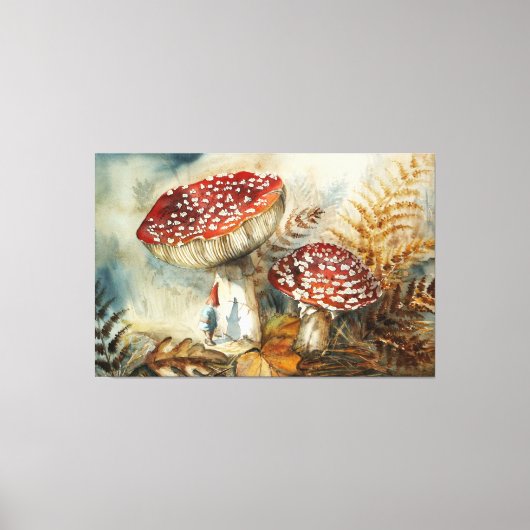 waterverf gnoom canvas afdruk (Voorkant)