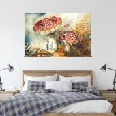 waterverf gnoom canvas afdruk (Insitu (Slaapkamer))
