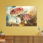 waterverf gnoom canvas afdruk (Insitu (Woonkamer))