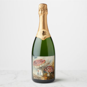 waterverf gnoom sparkling wijnetiket