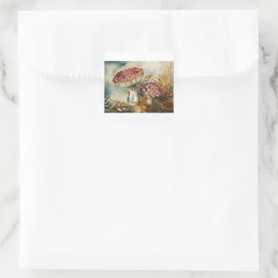 waterverf gnoom vierkante sticker