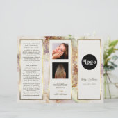 Waterverf Gold Foil Elegant Brochure (Staand voorkant)