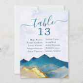 Waterverf Gold Foil Mountain Weddenbanknummer (Voorkant)