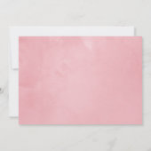 Waterverf Gold Geometric Blush Roses Weddenschap Kaart (Achterkant)