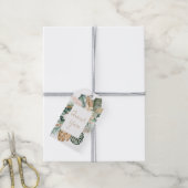 Waterverf Gold Tropical Hartelijk dank Cadeaulabel (Met Touw)