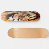 waterverf Golden Lion King Skateboard (Horizontaal)