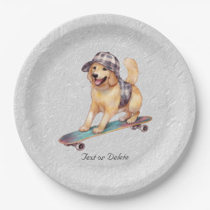 Waterverf Golden Retriever Papier Bord