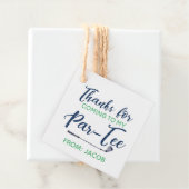 Waterverf Golf Dank u Label (In situ)