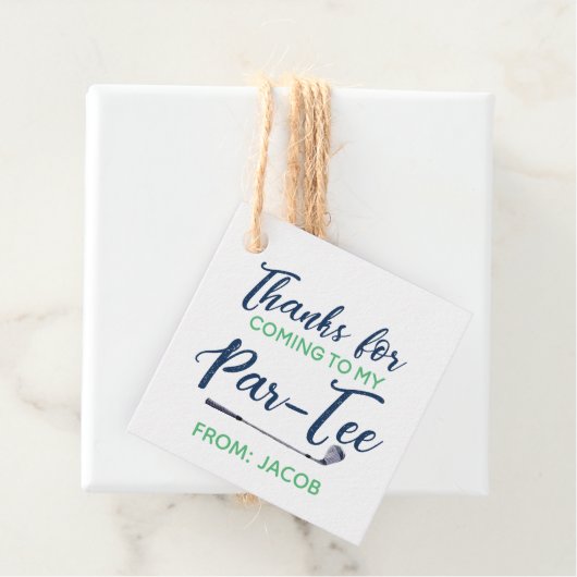 Waterverf Golf Dank u Label (In situ)