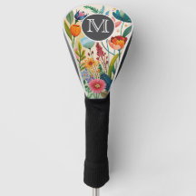 Waterverf Golfhoes met Wilde Bloemen Boho-stijl