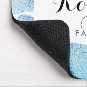 Waterverf golft oceaanblauw paars geschilderd muismat (Hoek)