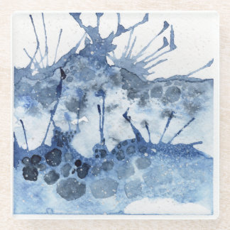 Waterverf golft strand Onderzetter Glazen Onderzetter