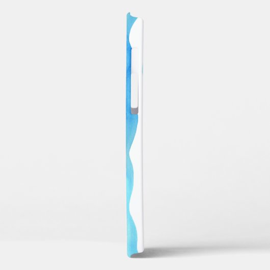 Waterverf golven: Blauw turquoise naadloos. Case-Mate iPhone Case (Achterkant / Links)