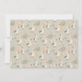 Waterverf Goose - Baby shower bedankpas Bedankkaart (Achterkant)