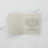 Waterverf Goose Baby shower - Dank u kaart (Binnen)