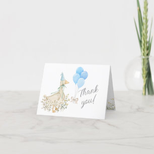 Waterverf Goose Boy Baby shower Bedankt Card