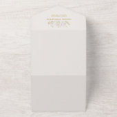 Waterverf Goose Duck Wildflower Baby shower All In One Uitnodiging (Buitenkant)