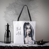 Waterverf Gothic Bad Witch Halloween Draagtas