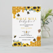 Waterverf Goud onthullen Folie Uitnodiging (Staand Voorkant)