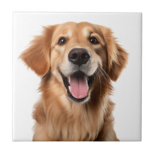 Waterverf Goud Retriever Hond Huisdier Dier Citaat Tegeltje