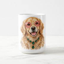 Waterverf Goud Retriever Hond | Huisdierliefhebber